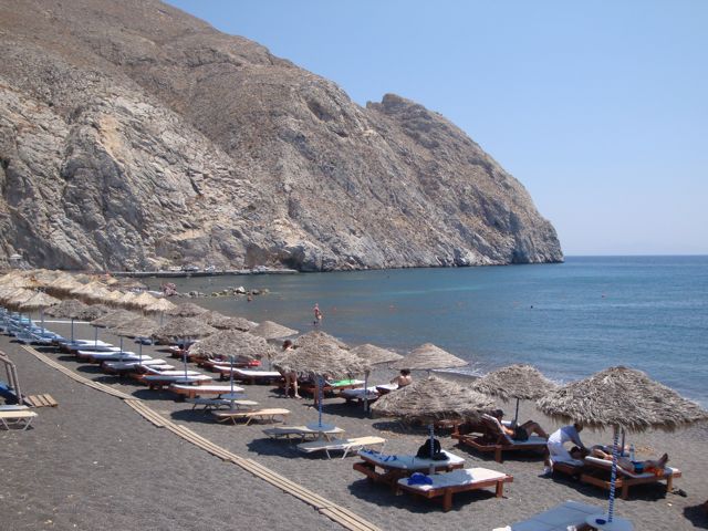 Perissa beach, Santorini