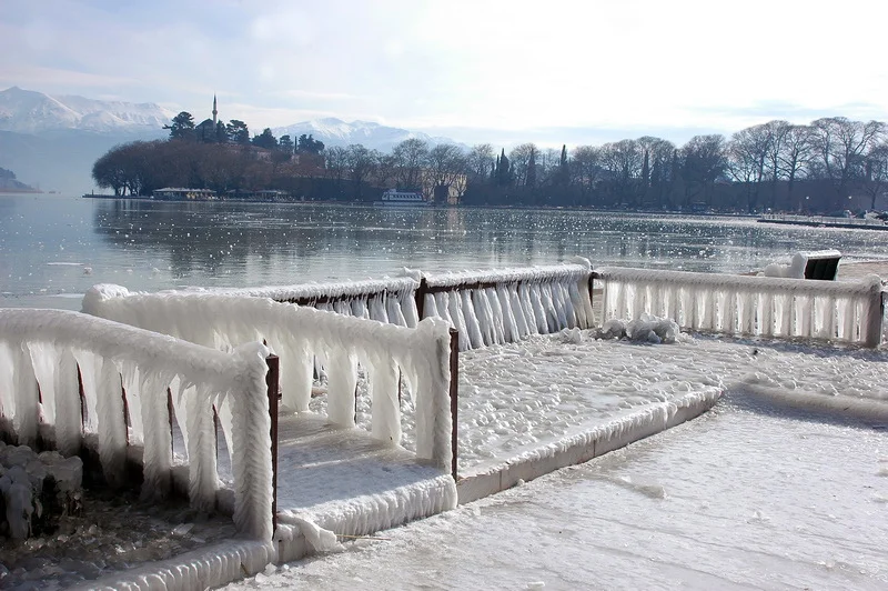 Frozen winter in Ioannina