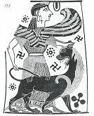 Fig.17: Melian amphora featuring Artemis. Source John Boardman 1998.