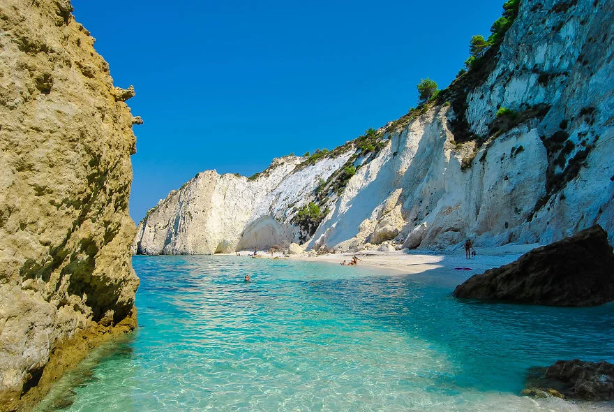 White Rocks secluded beach in Lassi area