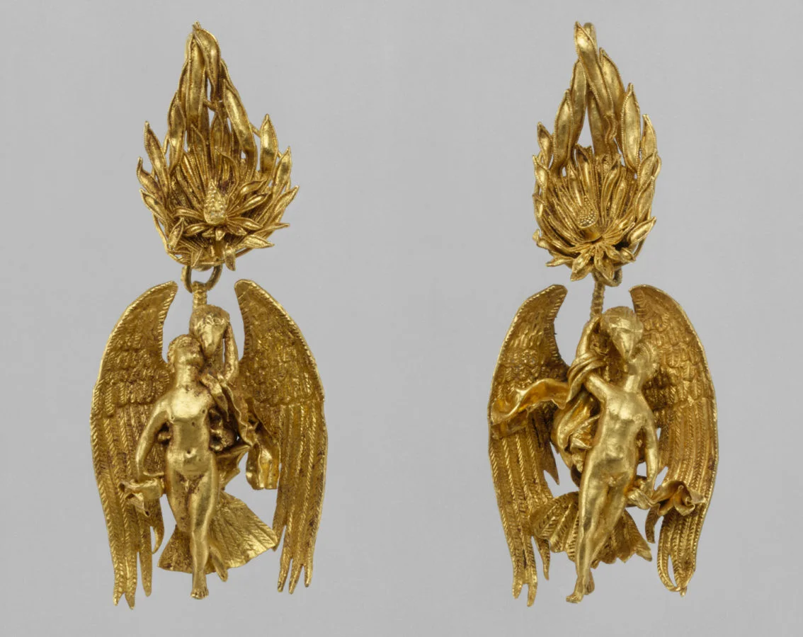 Ganymede Jewelry (earrings), Hellenistic, ca. 330-300 BC, Metropolitan Museum of Art (Heilbrunn Timeline of Art History): New York City, 2019