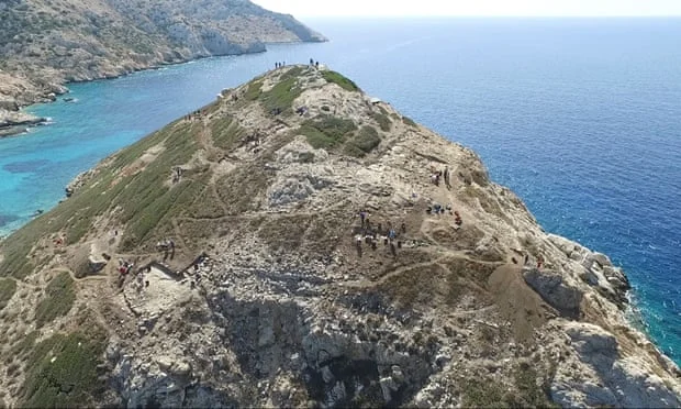 The promontory of Dhaskalio, rising from the Aegean sea, was once joined to the major sanctuary of Keros.