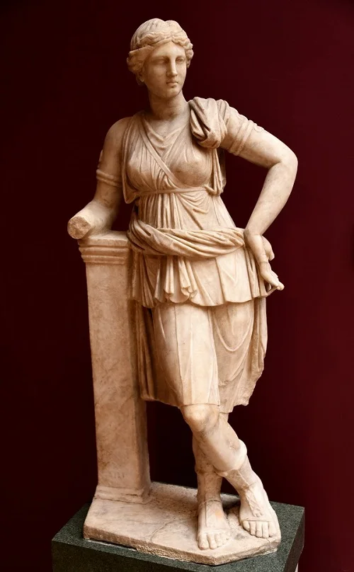 Statue of Artemis - copy of a Hellenistic original dating to the 4th century BCE. From Mytilene!