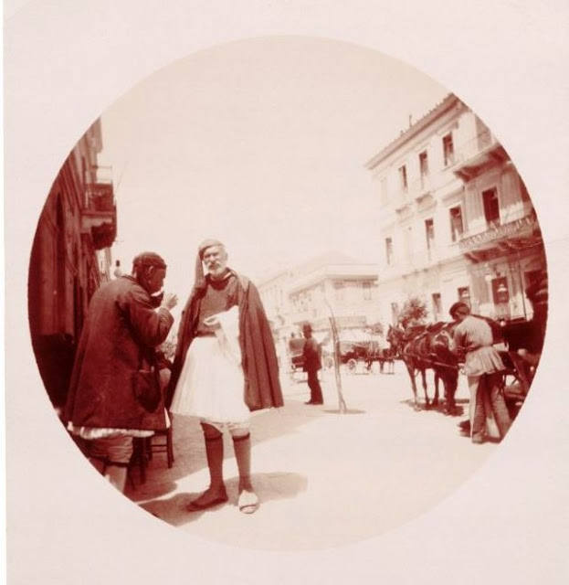 Athens street scenes, Greece, 1890