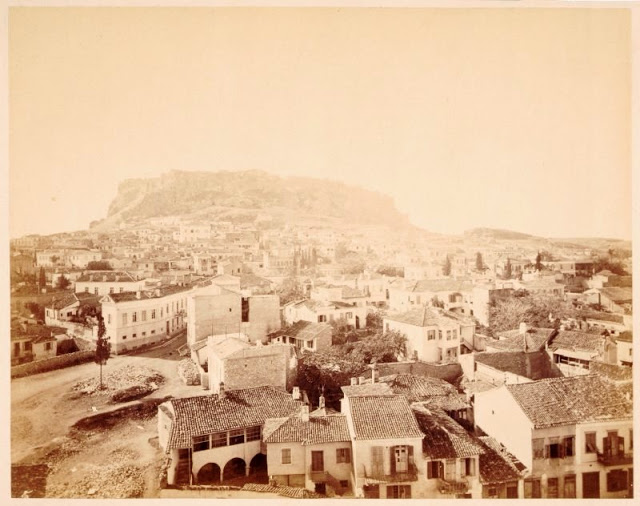 Plaka from Acropolis, Greece, 1868