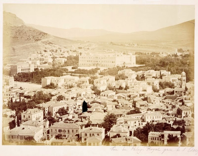 Royal Palace from Acropolis, Greece, circa 1870-90