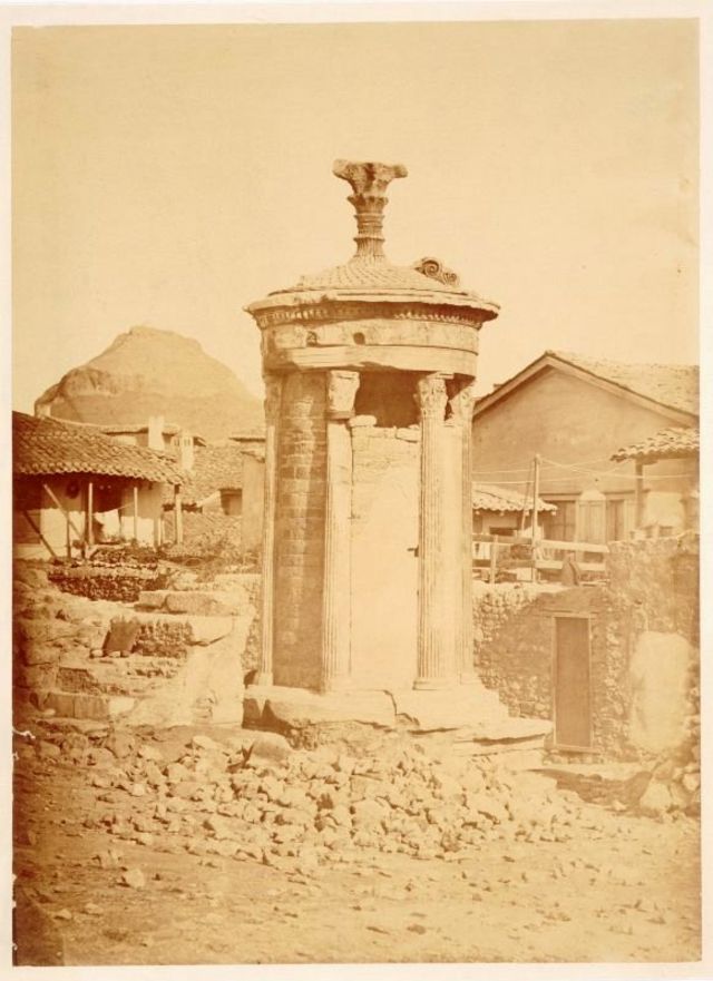The Choragic Monument of Lysicrates, Athens, Greece, 1860