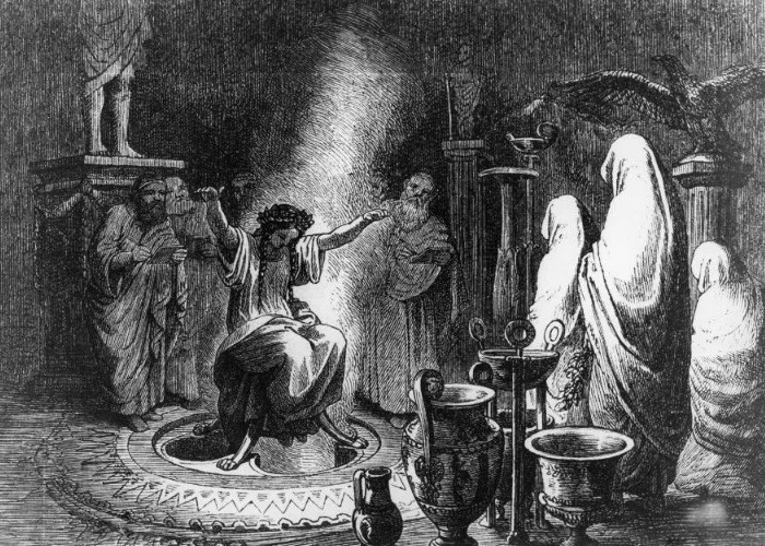 Archiv Gerstenberg/ullstein bild via Getty Images Ancient Greece Pythia, priestess at the Oracle of Delphi.