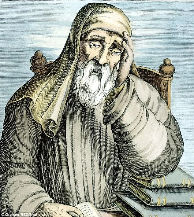 This idea is based on close examination of the work of Greek biographer and essayist Plutarch (pictured), who lived between 46 and 119 AD