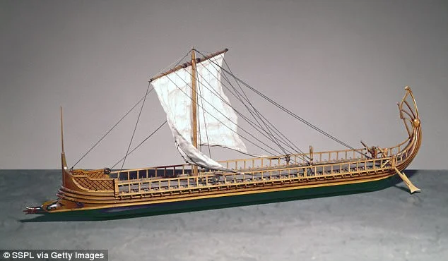 Powered by sails and oars, Hellenistic Greeks may have regularly visited Newfoundland, mined gold and set up colonies that thrived for centuries. Pictured is a Greek trireme (artist's impression), which is the boat they could have used.
