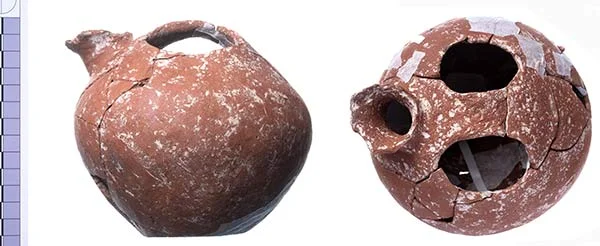 Askos with preformed apertures from Trench C. Image credit: Cambridge Keros Project