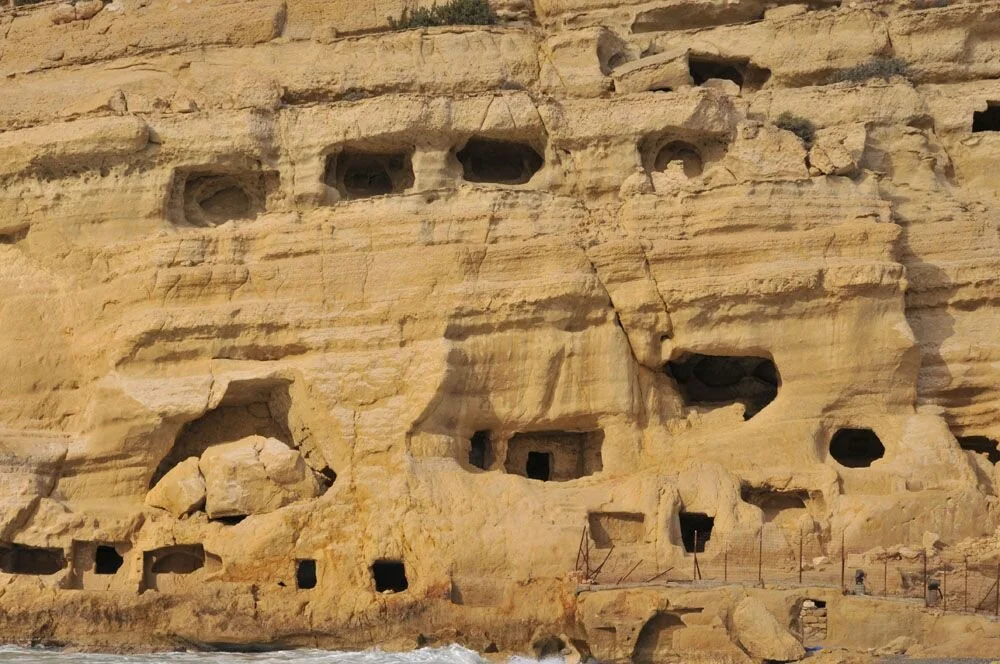Early Greek Cliff Dwellings. Source:&nbsp;Hellenic Foundation