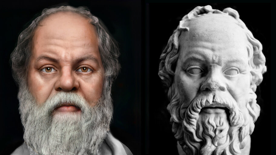 Reconstrucción del rostro de Sócrates