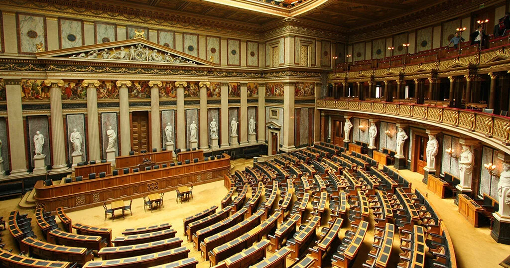 The European Parliament that looks like an ancient Greek temple