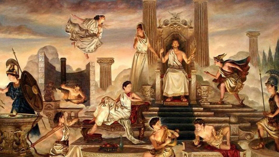 The view of ancient Greeks about God and what the Gods of Olympus symbolize