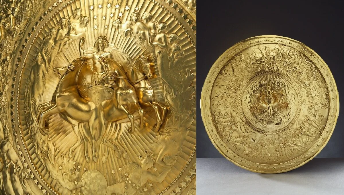 The legendary shield of Achilles, for which Homer dedicated 134 verses of the Iliad