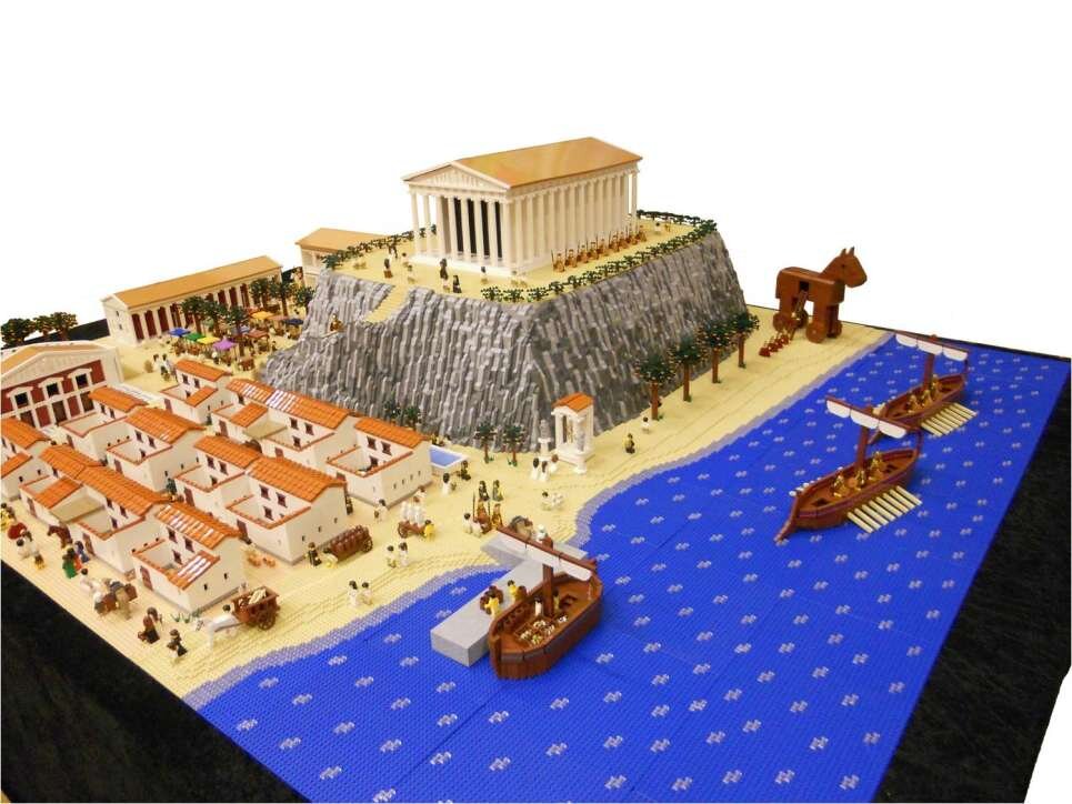 gennembore Mindre end Transistor An ancient Greek state built with Lego