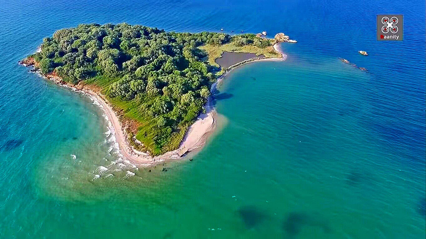 Tiny hidden Greek island captured from drone