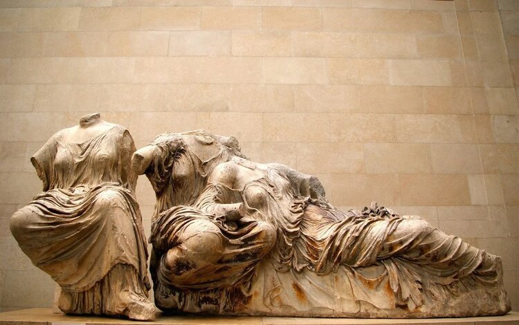 Three goddesses from east pediment of the Parthenon.