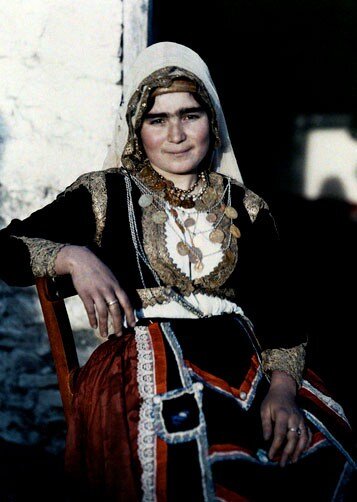   Woman in traditional costume, Crete  