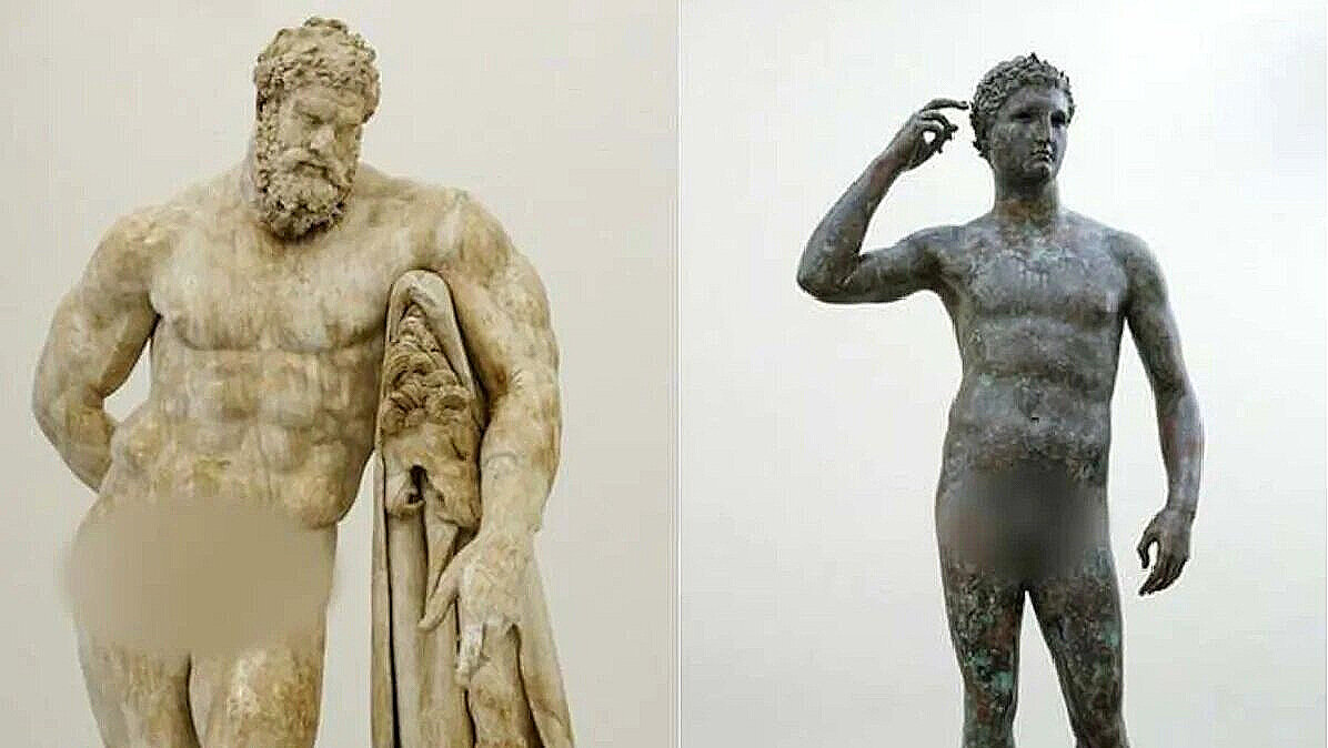 Why did Greek statues always have small genitals?