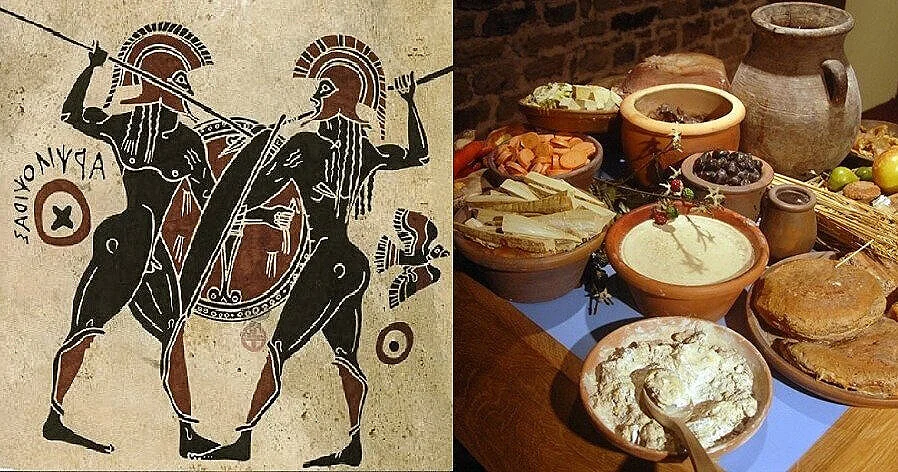 What did the Spartans eat and were the best warriors in the world?