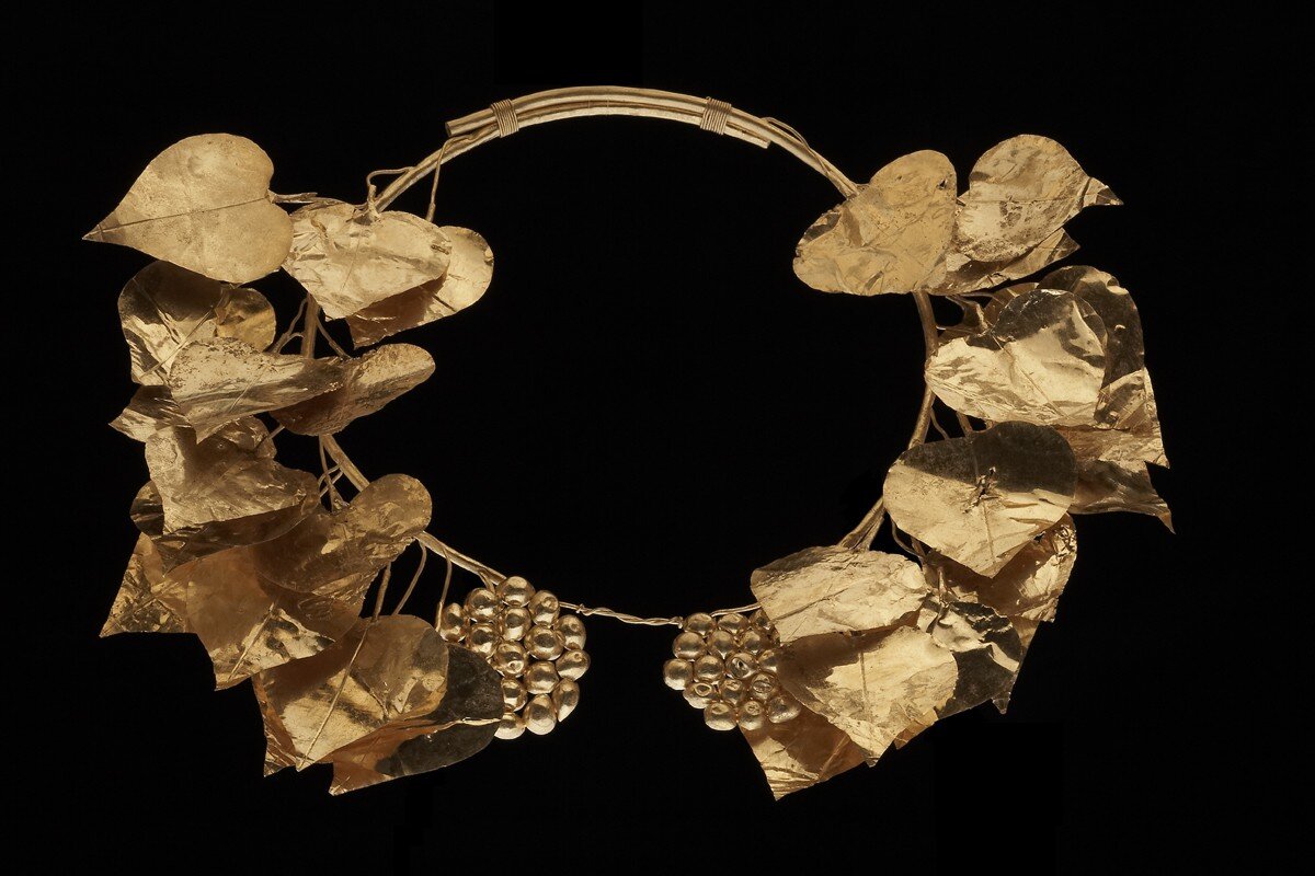   GOLD IVY WREATH, NEA APOLLONIA, THESSALONIKI PREFECTURE, 350-325 BC  