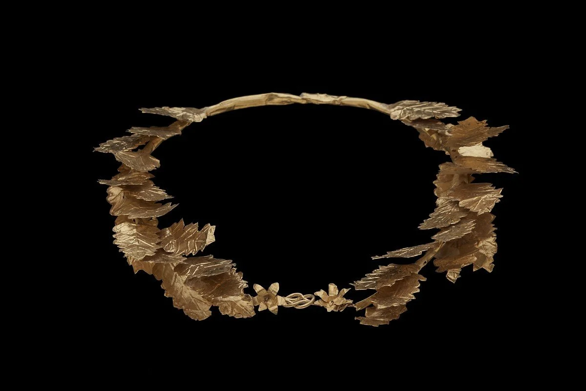   GOLD OAK WREATH, POTIDAIA, CHALCIDIKI, CIRCA 250 BC  