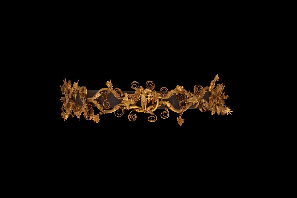   GOLD DIADEM WITH EROS, SEDES, THESSALONIKI, 350-325 BC  