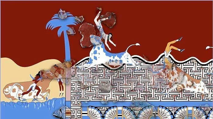 Minoan frescoes from Tell el-Daba, Egypt