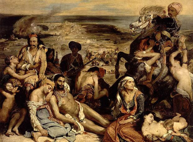 The Chios Massacre, Eugene Delacroix, 1824