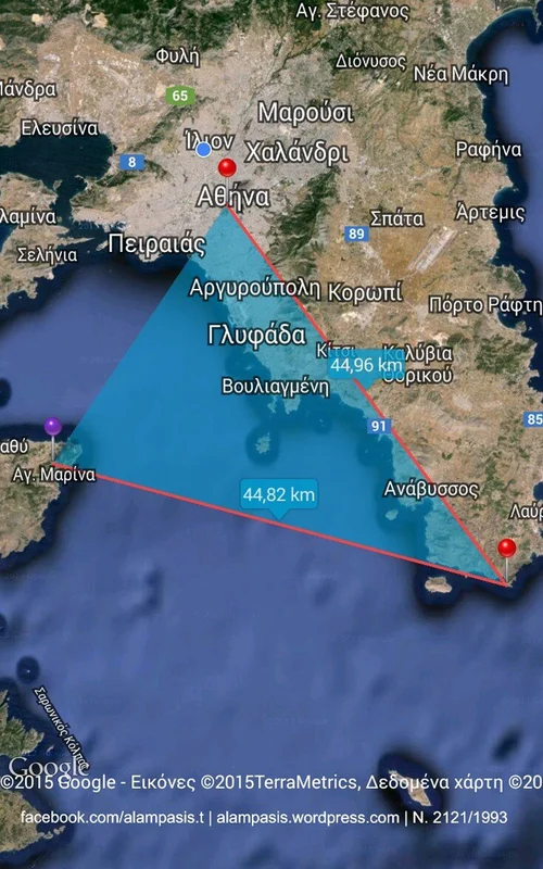 The sacred triangles of ancient Greece and their well-hidden meaning