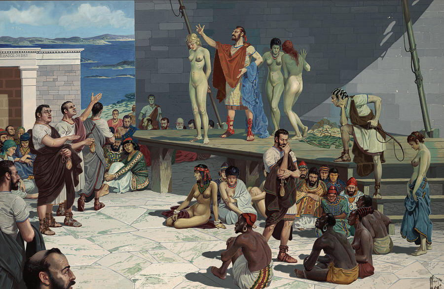 Τhe largest slave markets in Ancient Greece. The price list, the duties and  the rights of slaves