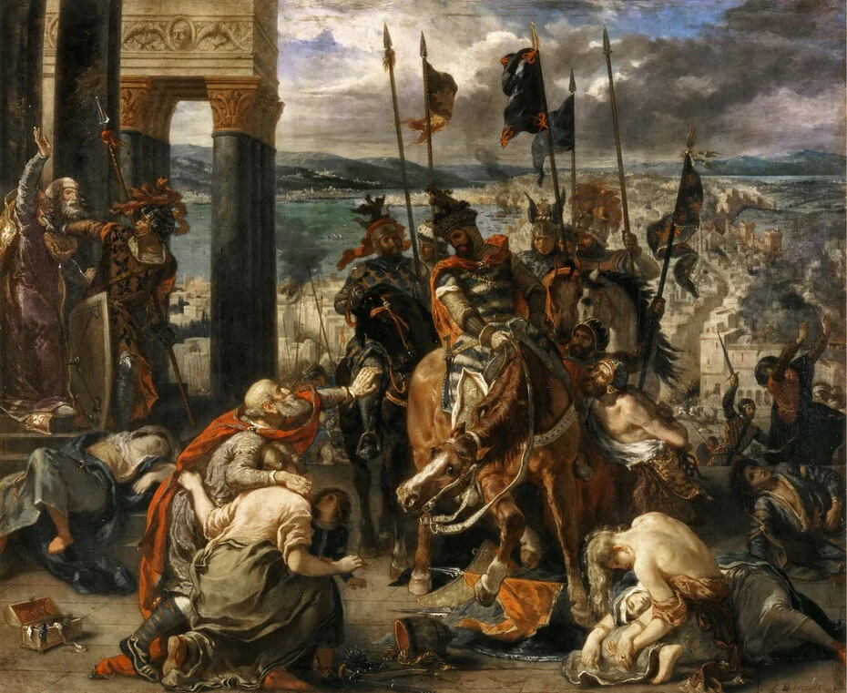 Entry of the Crusaders in Constantinople, Eugène Delacroix
