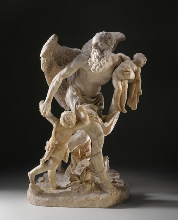 Cronus Carrying off Two Infants, circa 1742, via LACMA