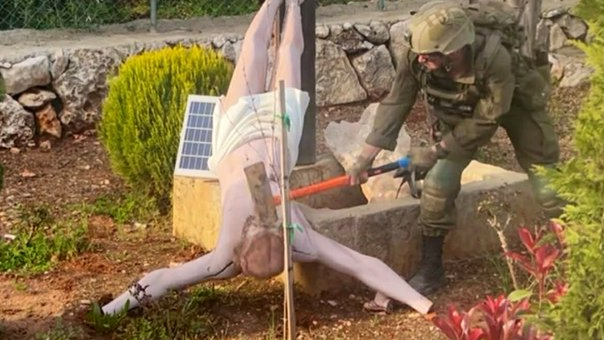 IDF says image of soldier destroying Jesus statue in Lebanon is real, vows action
