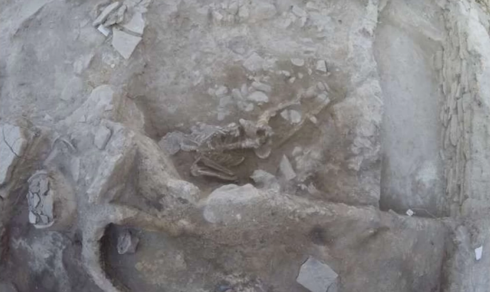 Ancient Skeletons Linked to Santorini Eruption Unearthed in Turkey