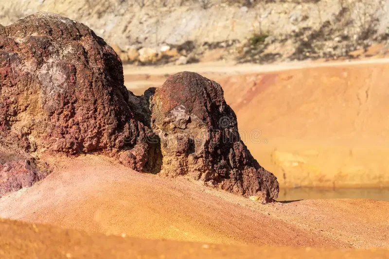 eroded-bauxite-rock-formation-bright-orange-colors-abandoned-mine-formations-prevalent-characterized-vibrant-429074160.webp