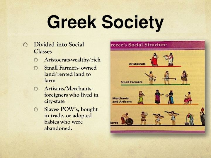 The Social Hierarchy in Ancient Greece