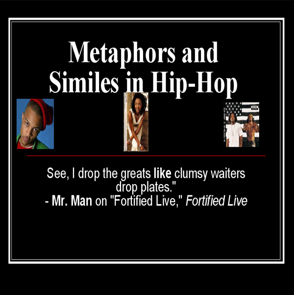 Use this engaging presentation. Students will recognize how their favorite artist use figurative language in their lyrics.
