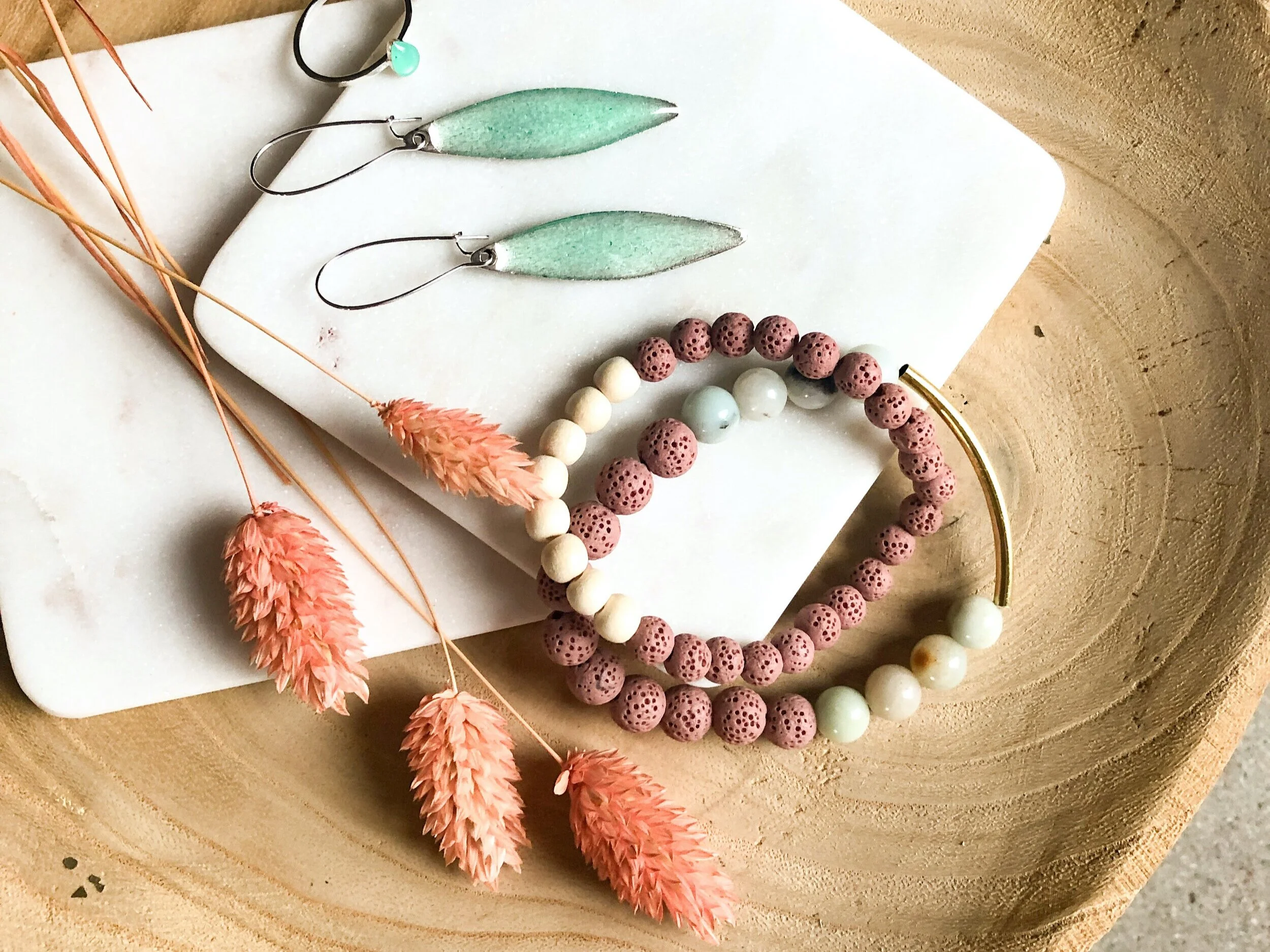 Handmade modern Catholic jewelry