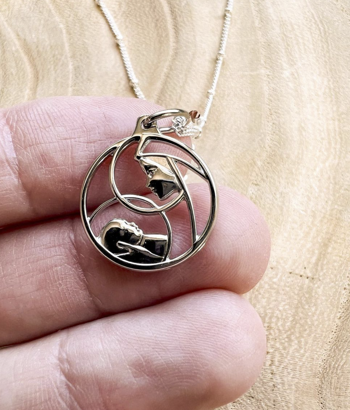 Fine Catholic Jewelry Featuring Madonna And Child — Modern Catholic Jewelry  And Gifts - Telos Art