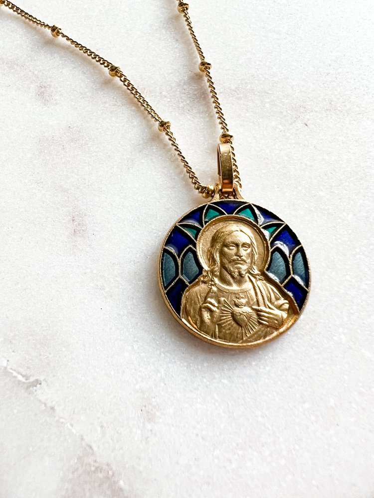 Miraculous Medal B - Divine Protection Pendant — Unique Catholic Jewelry - TELOS Art