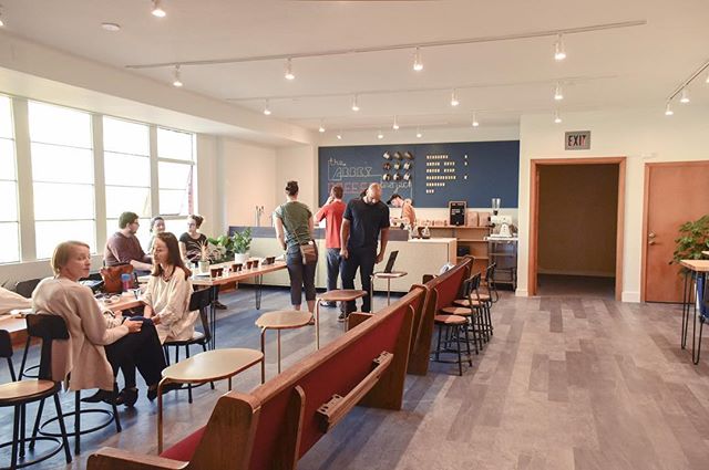 One of our most exciting projects at the @albertaabbeypdx has been the creation of the @abbeycoffeeproject. A cafe by day and bar by night, the Abbey Coffee Project is a collaborative effort with @escalante_erica, owner of neighborhood coffeeshop @th