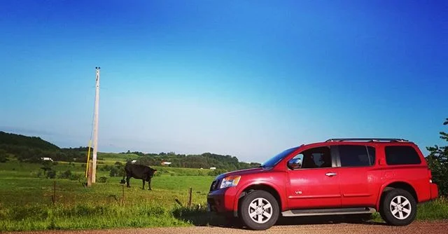 Back road fun. 
#ironbrotherhood #powerlifting #fitness #fitfam #business #gym #photography #nissan #nissannation #nissanarmada #truck #murica #health #red #trucks #vk56 #truckin #fit #power #nismo #fitspo #trucksofinstagram #v8 #4x4 #offroad #offroa