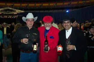 Rick Nabors, Paul Bonarrigo and Shawn at the Houston Rodeo