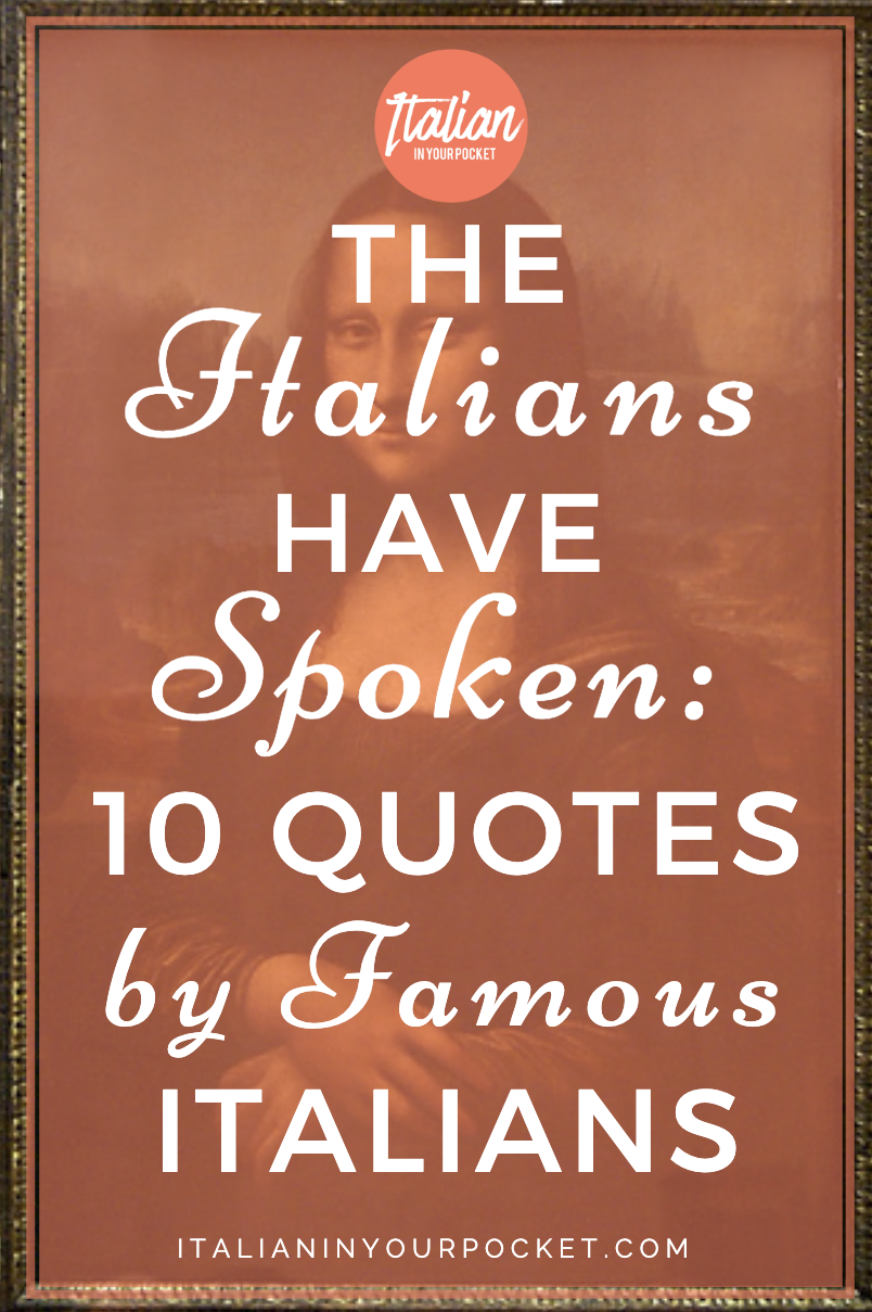 Italian Inspirational Quotes