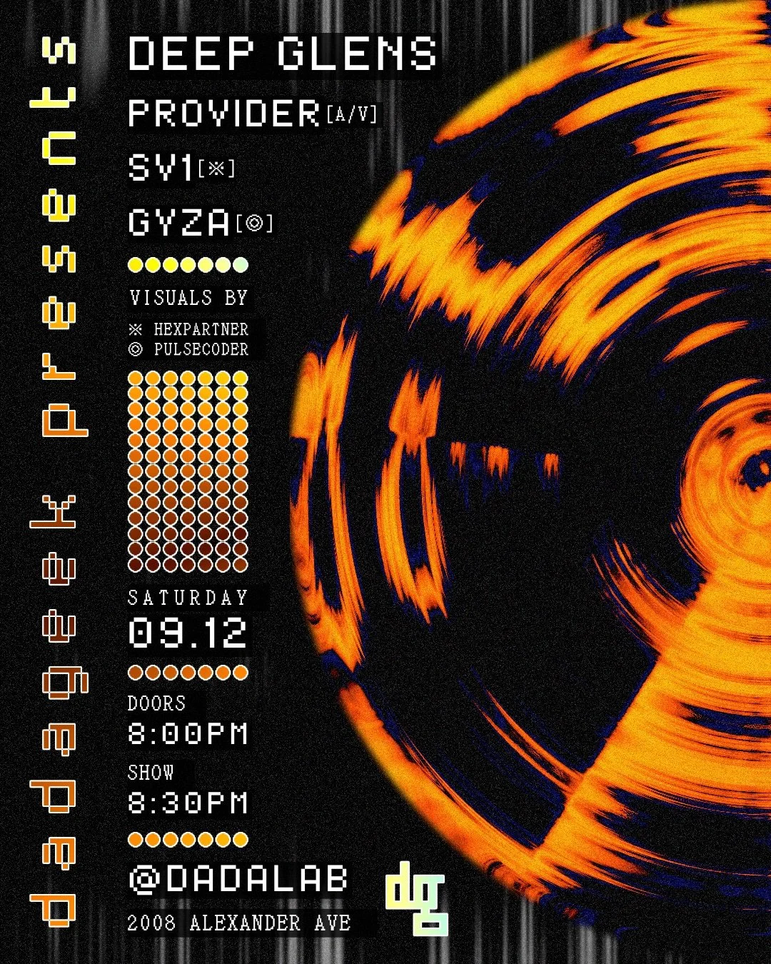 dadageek presents: DEEP GLENS | PROVIDER | SV1 | GYZA