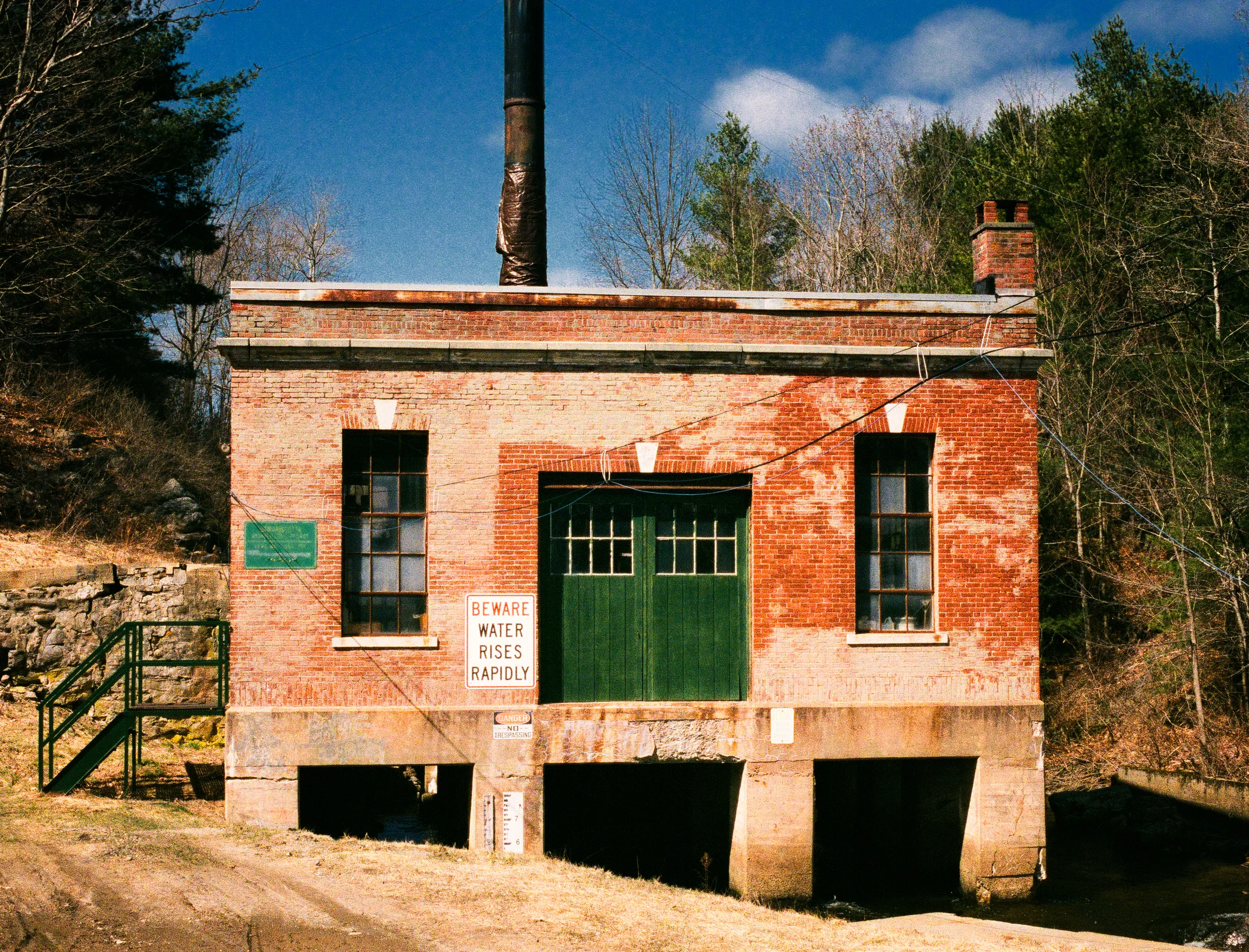 Waiting for the alewives in Damariscotta Mills.