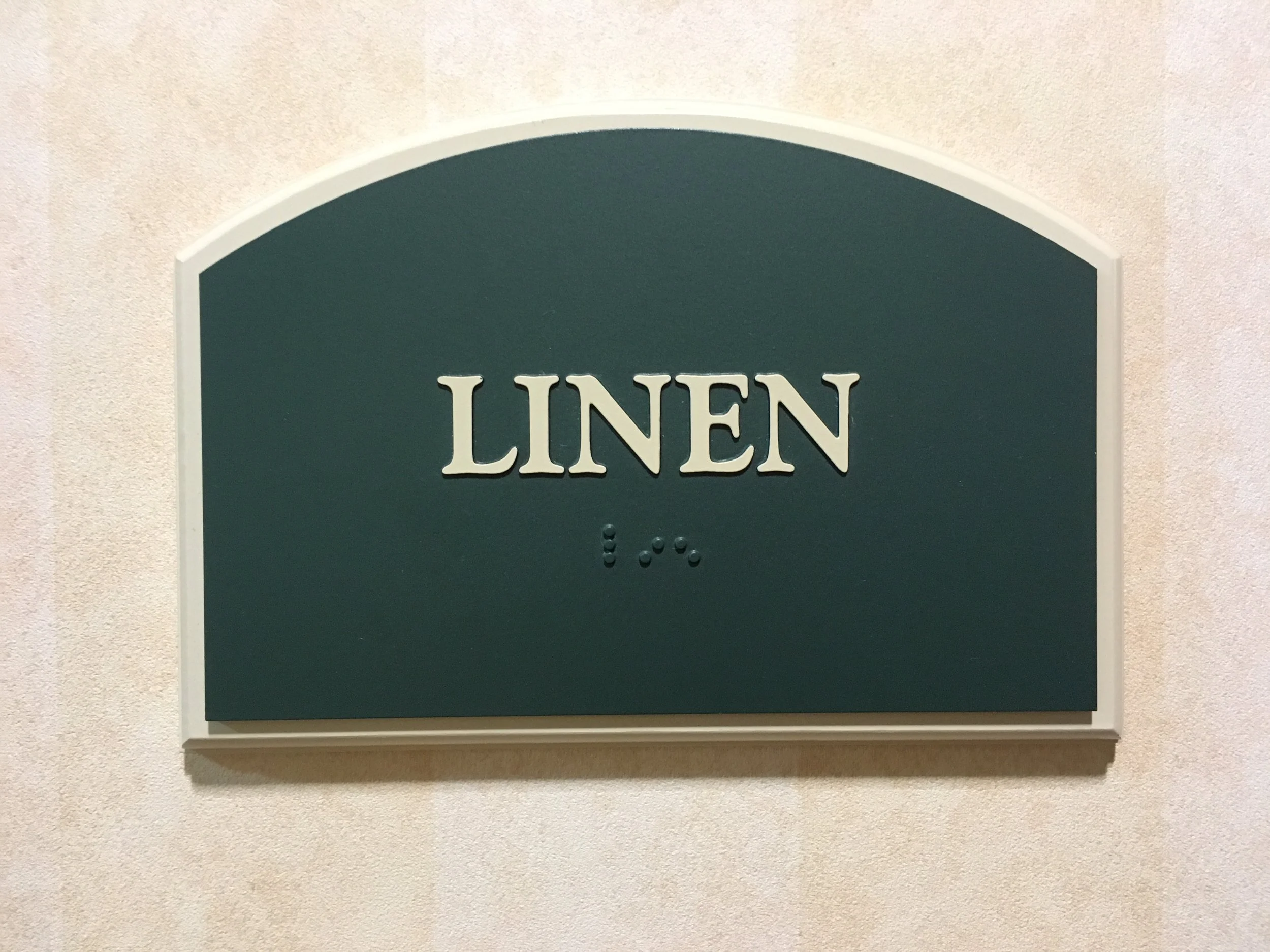 another linen sign from syracuse